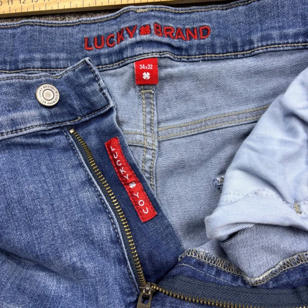 Lucky Brand Jeans Mens 34x31 223 Straight Blue Stretch Denim Pants